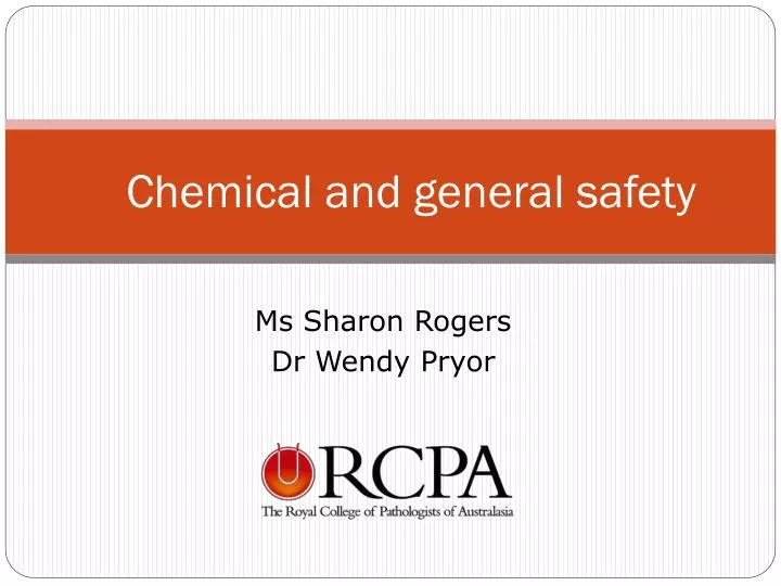 chemical and general safety