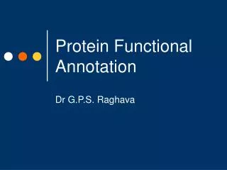 Protein Functional Annotation