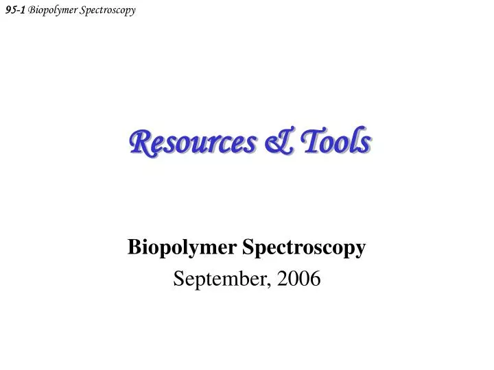 resources tools