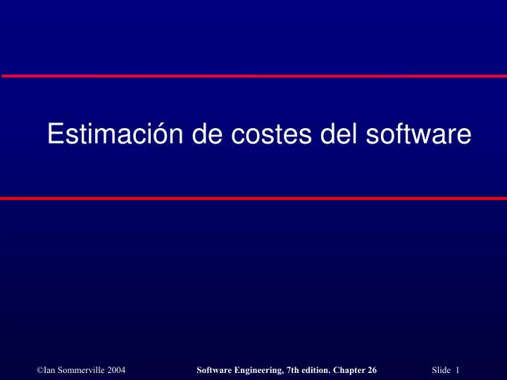 estimaci n de costes del software