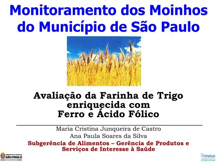 monitoramento dos moinhos do munic pio de s o paulo