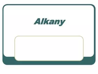 alkany
