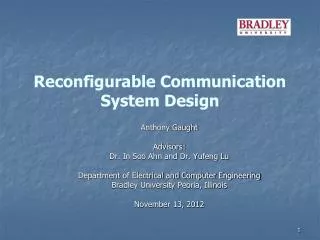 Reconfigurable Communication System Design