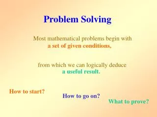 Problem Solving