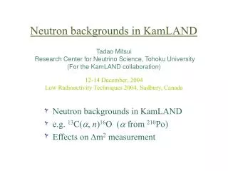 Neutron backgrounds in KamLAND