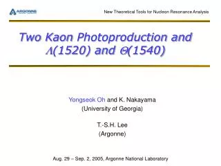 Two Kaon Photoproduction and L (1520) and Q (1540)