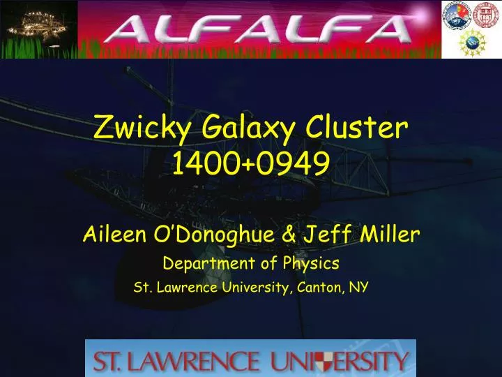 zwicky galaxy cluster 1400 0949