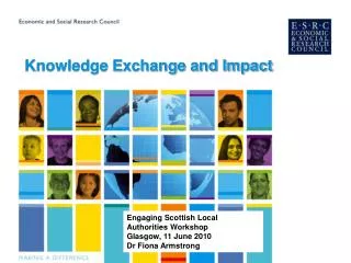 Knowledge Exchange and Impact