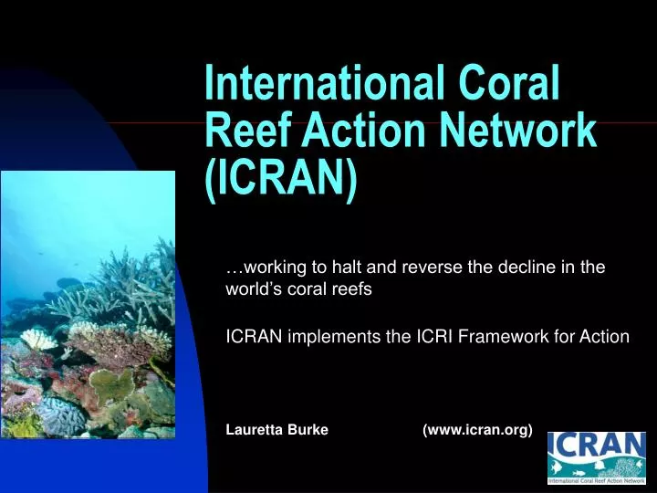international coral reef action network icran