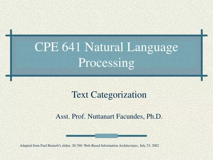 cpe 641 natural language processing