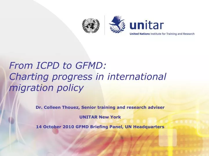from icpd to gfmd charting progress in international migration policy