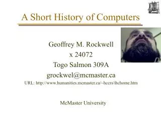 A Short History of Computers