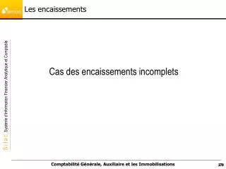 les encaissements