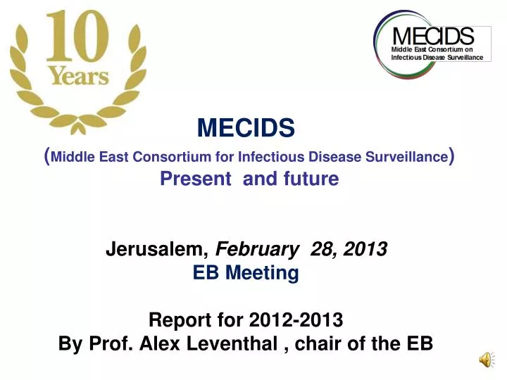 mecids middle east consortium for infectious disease surveillance present and future