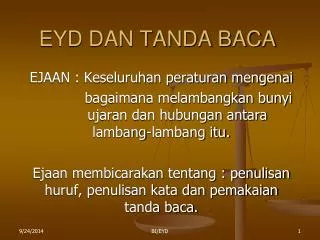 eyd dan tanda baca