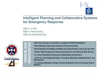 ___________________________________________________ Intelligent Planning and Collaborative Systems