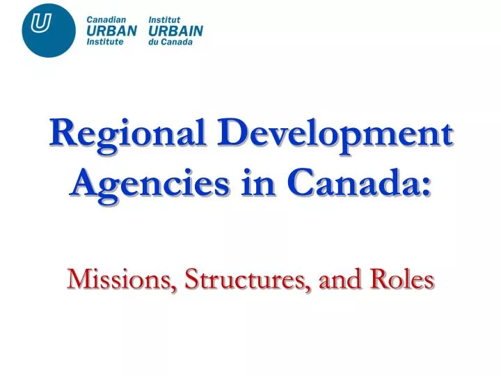 regional development agencies in canada