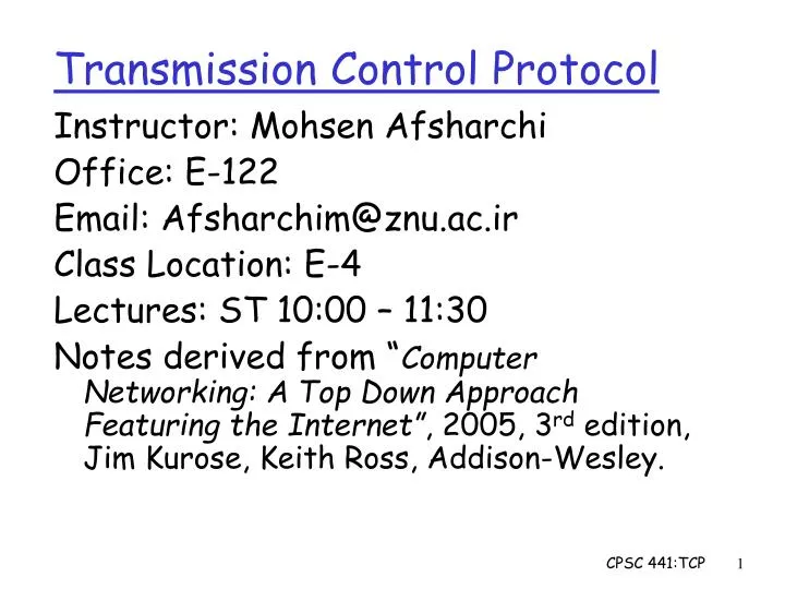 transmission control protocol
