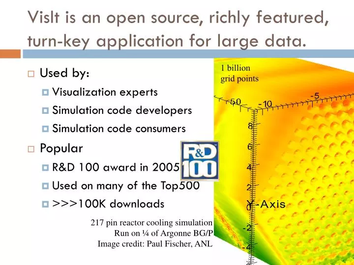 visit is an open source richly featured turn key application for large data