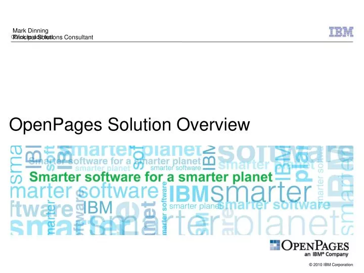 openpages solution overview