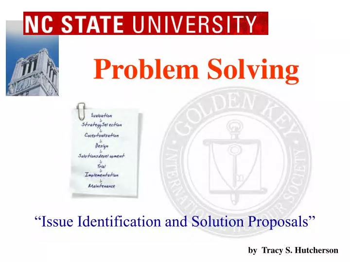issue identification and solution proposals