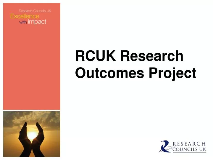 rcuk research outcomes project