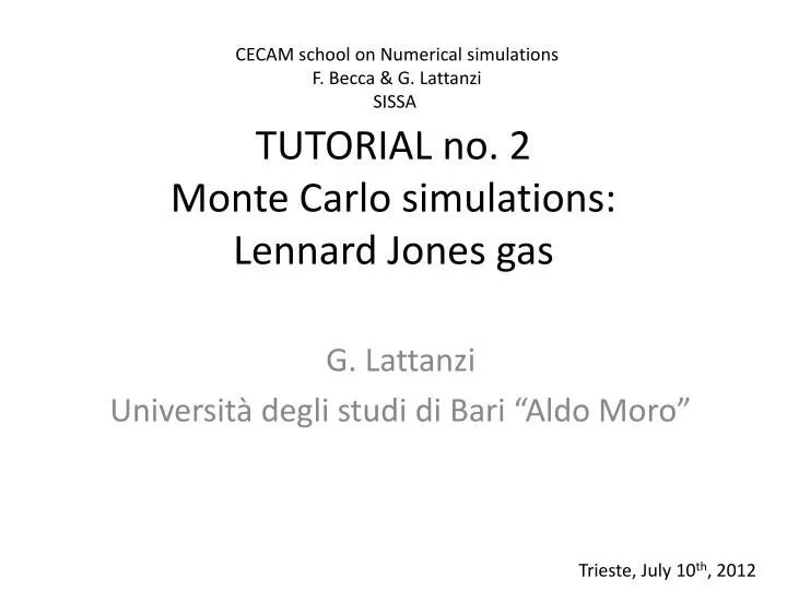 tutorial no 2 monte carlo simulations lennard jones gas