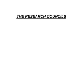 THE RESEARCH COUNCILS