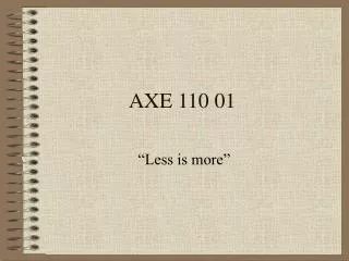 AXE 110 01