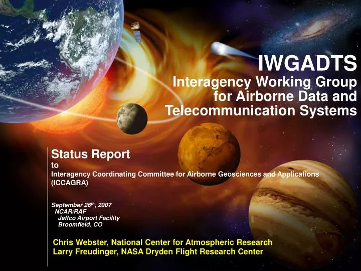 iwgadts interagency working group for airborne data and telecommunication systems