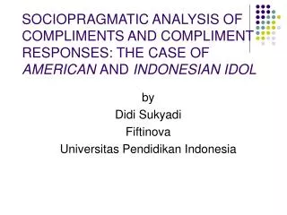 by Didi Sukyadi Fiftinova Universitas Pendidikan Indonesia