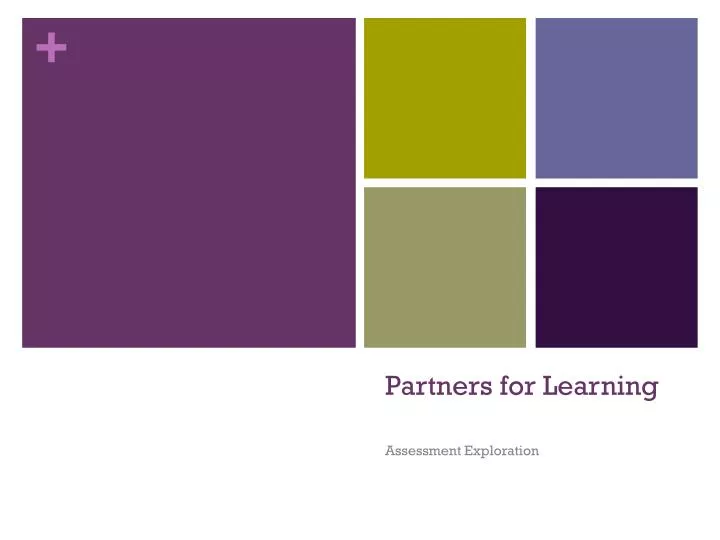 partners for learning