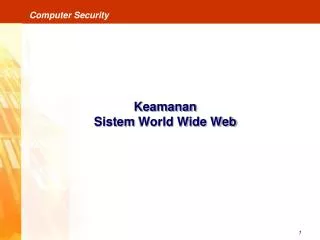 keamanan sistem world wide web