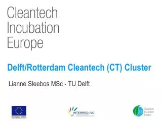 Delft/Rotterdam Cleantech (CT) Cluster