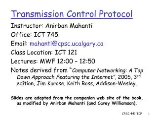 transmission control protocol