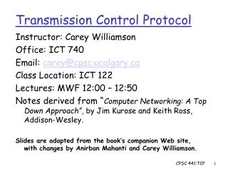 transmission control protocol