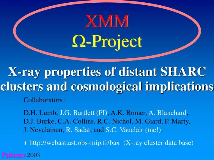 x ray properties of distant sharc clusters and cosmological implications