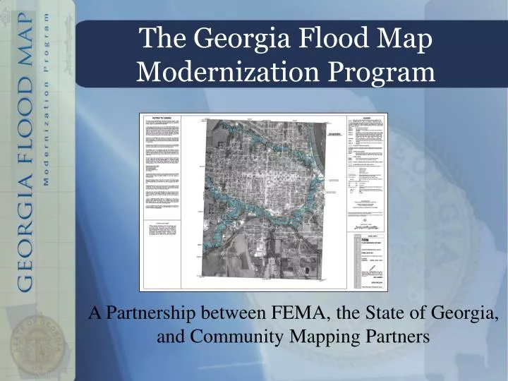 the georgia flood map modernization program