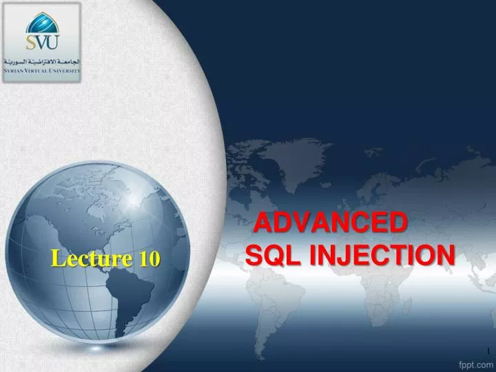 advanced sql injection