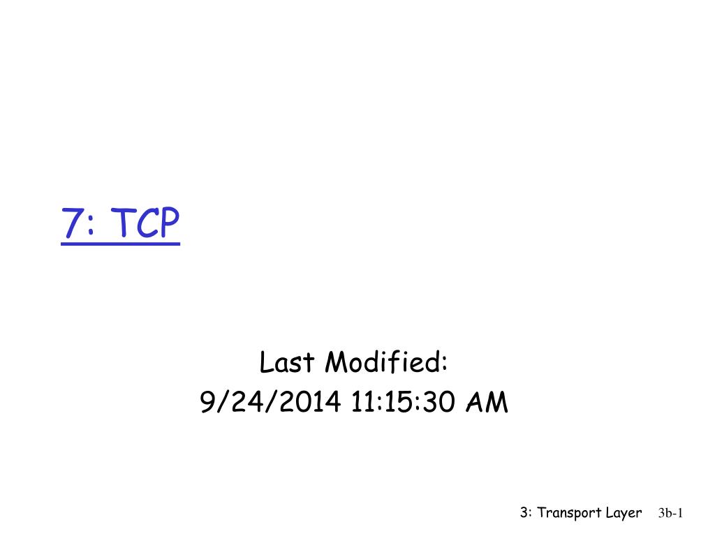 PPT - 7: TCP PowerPoint Presentation, free download - ID:4767595