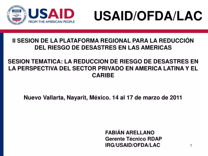 usaid ofda lac