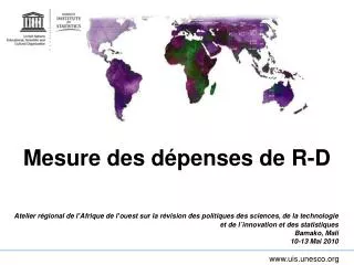 mesure des d penses de r d