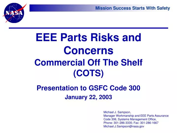 eee parts risks and concerns