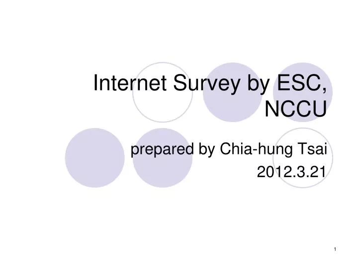 internet survey by esc nccu