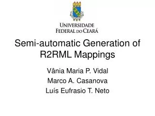 Semi-automatic Generation of R2RML Mappings
