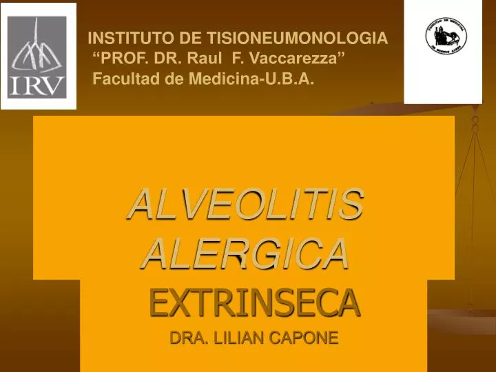 alveolitis alergica