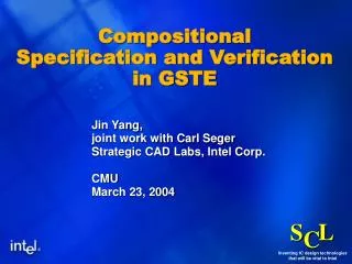Compositional Specification and Verification in GSTE