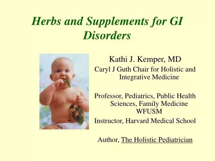 herbs and supplements for gi disorders