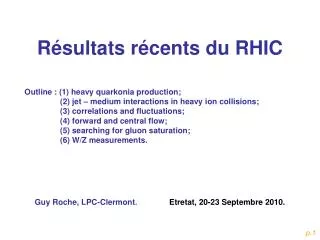 r sultats r cents du rhic