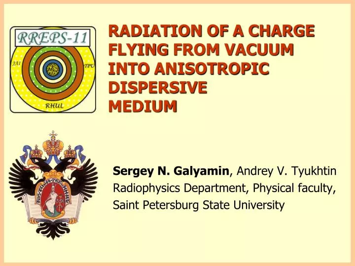 radiation of a charge flying from vacuum into anisotropic dispersive medium